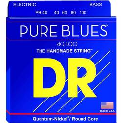 DR Strings Pure Blues Lite 4-String Bass Strings (40-100)