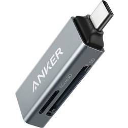 Anker 2-in-1 usb c to sd/micro sd card reader for macbook pro 2018/2017 chromebook xps galaxy s9/s8 and more