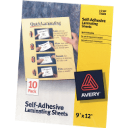 Avery 73603 Clear Self-Adhesive Laminating Sheets, 3