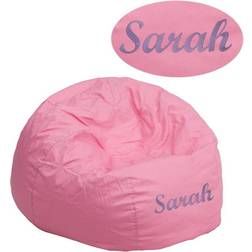 Flash Furniture Cotton-Twill Upholstery Personalized Small Solid Light Bean Bag