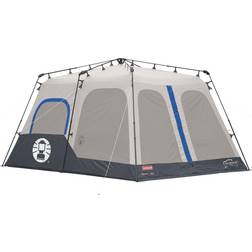 Coleman Camping Tent 8 Person Cabin Tent with Instant Setup, Blue