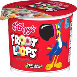 Kellogg's Froot Loops Breakfast Cereal Cup 1.5oz Low