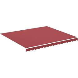 vidaXL Replacement Fabric for Awning Burgundy Red 4x3.5