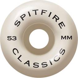 Spitfire Classic Skateboard Wheels white/orange (99d) 53mm white/orange 99d 53mm