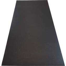 RUBBER KING 3 ft. x 6 ft. x 0.196 in. Rubber Fitness Utility Mat (18 sq.ft. Black/Matte