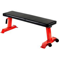 Lifeline Black/Red Flat Weight Bench