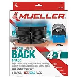 Mueller 4-In-1 Lumber Back Brace Removable Hot/Cold Pack