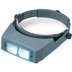 Made USA 2.5x Magnification, Optical Glass, Rectangular Magnifier - Headband Mount, 8 Inch Focal Distance Part #DA-5