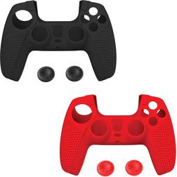 Verbatim Anti-Slip Silicone Skin Protective Cover for use with Playstation® 5 DualSense™ Wireless Controllers