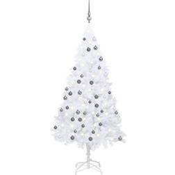 vidaXL LEDs&Ball Set Christmas Tree 47.2"