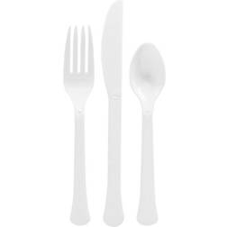 Amscan Boxed Heavy Weight Cutlery Assortment in Frosty White MichaelsÂ Frosty White One Size