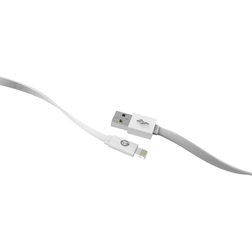 Digipower 4FT FLAT LIGHTNING USB CABLE WHITE