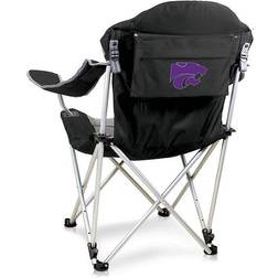Picnic Time Kansas State Wildcats Reclining Camp Chair, Black