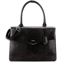 Socha Silver Tip 15.6 Shoulder Bag-Croco Black