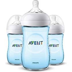 Philips Avent 9oz Natural Baby Bottles 3-Pack Blue