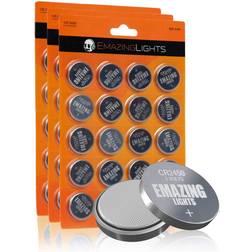 CR2450 Batteries (60 Pack) 3V Lithium Button Cell Battery Pack EmazingLights