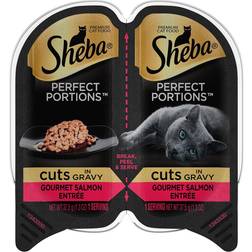 Sheba Perfect Portions Cuts In Gravy Gourmet Salmon Entree Cat Food
