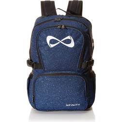 Nfinity Sparkle Backpack Girls Glitter Bookbag Perfect Bag for Travel, School, Gym, & Cheer Practices 15” Laptop Compartment Royal Blue with White Logo