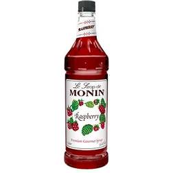 Monin Raspberry Syrup, Sweet and Tart, Great for Cocktails Non-GMO
