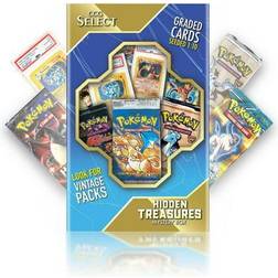 CCG Select Hidden Treasures Mystery Box 4 Booster Packs Guaranteed Bonus Items Compatible with Pokemon Cards