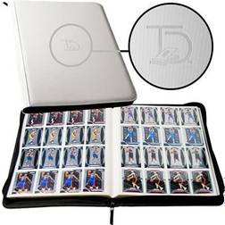 TopDeck 1000 Card Portfolio 16 Pocket Trading Cards Album Side Load Sleeves Pokemon/MTG/Yugioh/TCG Folder Trading & Sports Holder TCG Binder (White)