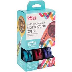 Office Depot Brand Side-Application Correction Tape, 1 Line Colors, Pack