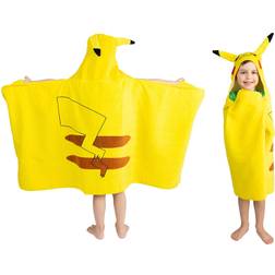 Franco Pokemon Pikachu Bath/Pool/Beach Soft Cotton Terry Hooded Towel Wrap, 24" x 50" Kids