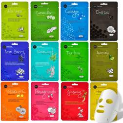 CeLaVi Essence Facial Sheet Face Mask Variety Set
