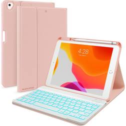 Keyboard and Case for iPad 7th/8th/9th Generation 10.2-inch 2018/2020/2021, iPad Air 3 iPad Pro