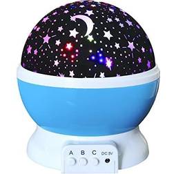 For Star Moon Projector Rotating Galaxy Starry Night Light