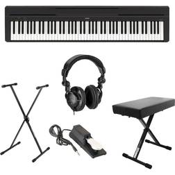 Yamaha P-45 Compact Digital Piano Keyboard Stand Bench Pedal Headphones