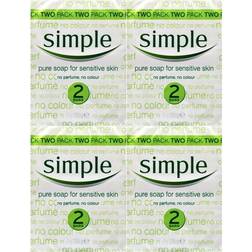 Simple Soap Bar 125g Twin Pack 4 Packs