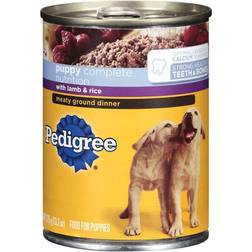 Pedigree Meaty Ground Dinner Puppy Complete Lamb Rice Canned Dog Food 13.2