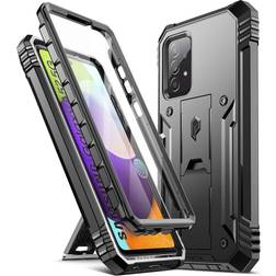 Poetic Revolution Case for Samsung Galaxy A52 4G & 5G Heavy Duty Full Body Cover with Kickstand Black