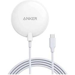 Anker PowerWave Magnetic Wireless Charger Pad with 5 ft Built-in USB-C Cable