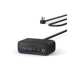 Anker 525 Charging Station, 7-in-1 USB C Power Strip for iphone12/13, 5ft Extension Cord with 3AC,2USB A,2USB C,Max 65W Power Delivery Desktop