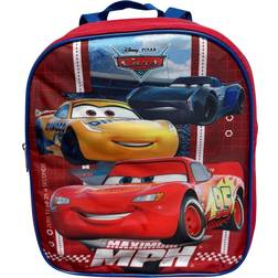 Cars Lightning McQueen Toddle Boy 12 Inch Mini Backpack (Red-Blue)