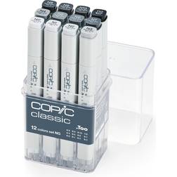 Copic Classic Marker Set in Neutral Gray (12-Piece)
