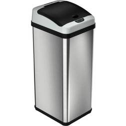Halo Stainless Steel Rectangular Extra-Wide Sensor Trash Can with Control