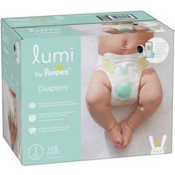 Pampers Lumi 148-Count Size 1 Enormous Pack Disposable Diapers
