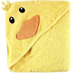 Luvable Friends Baby Vision Duck Embroidery Hooded Towel Yellow Hooded Towel
