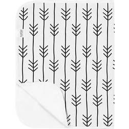 Kushies One Direction Arrows Deluxe Cotton Flannel Changing Pad In Black/white white Changing Pad