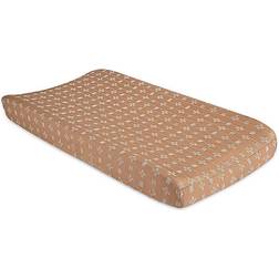Crane Ezra Quilted Changing Pad Cover In Copper Copper Changing Pad Cover