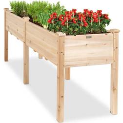 Best Choice Products 72x24x30in Raised Garden Elevated Planter