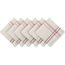 Design Imports French Stripe Set Cloth Napkin Red, Black, White, Blue (50.8x50.8)
