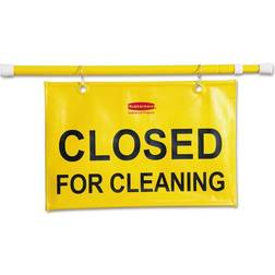 Rubbermaid Closed for Cleaning Safety Hanging Sign Quill