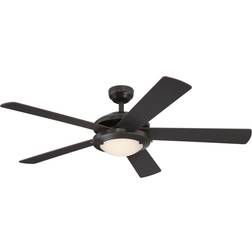 Comet 52 Integrated Espresso Ceiling Fan with Light Kit