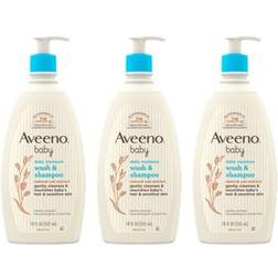 Aveeno Baby Wash & Shampoo 18 oz Each Pack of 3