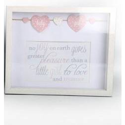 4 x 6 Baby Photo Box Frame Pink Or Blue Boy Or Girl Freestanding Christening Gift/Pink
