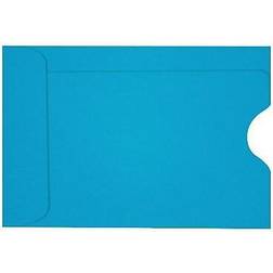 LUX Credit Card Sleeve (2 3/8 x 3 1/2) 50/Box, Pool (LUX-1801-102-50) Quill